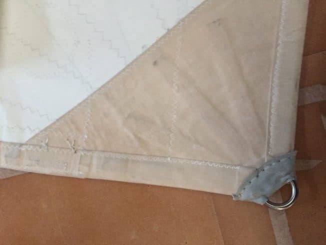 Strong finishing details on endurance sail
