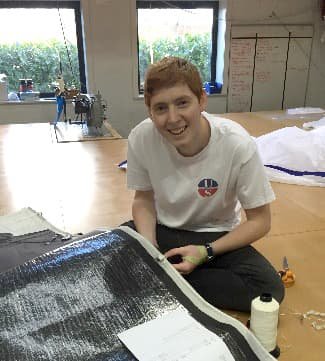 Charlie, newest member of the Ullman Sails team